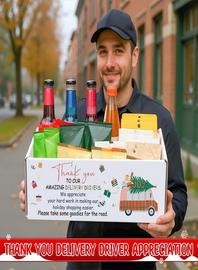 ايباك صندوق وجبات خفيفة من إيباخ لعيد الميلاد لسائقي التوصيل، شكرًا لسائقي التوصيل الرائعين لدينا، صناديق هدايا شكر لعمال البريد، وعمال البريد، وسائقي الحافلات - Image 5